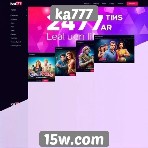 Evolução do design do site ka777